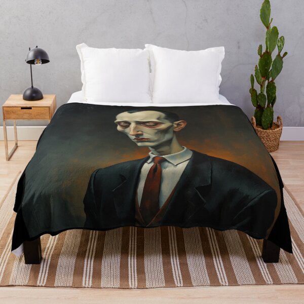 Item preview, Stylized Portrait of H.P Lovecraft in a Modigliani style designed and sold by Vintage Designs +.