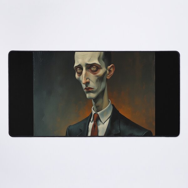 Item preview, Stylized Portrait of H.P Lovecraft in a Modigliani style designed and sold by Vintage Designs +.