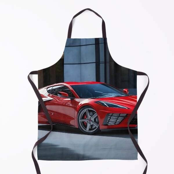 Item preview, Candy Apple Red Corvette E-Ray Poster – Electrified Performance in Stunning Red II designed and sold by AutoPopStudio.