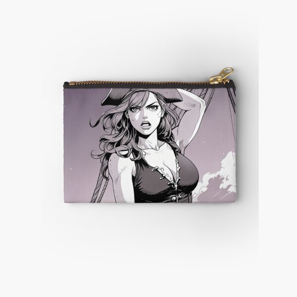 Item preview, Vintage Manga style Red Head Pirate Queen Anne Bonney vintage Anime Manga Illustration designed and sold by Vintage Designs +.