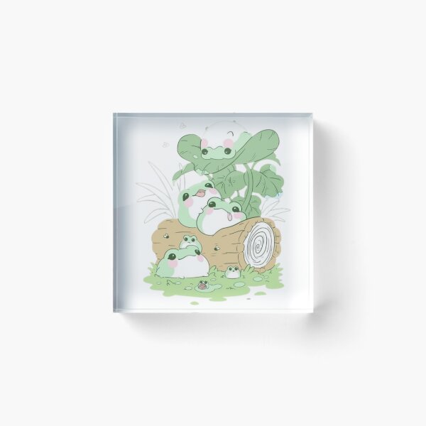 Item preview, A sticker of happy frogs designed and sold by JossDesign15.