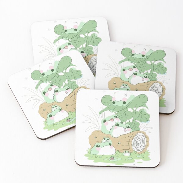 Item preview, A sticker of happy frogs designed and sold by JossDesign15.