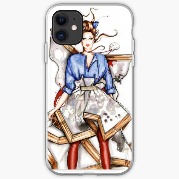 Fashion illustration iPhone Soft Case