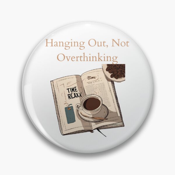 Item preview, Overthinking Pause: Escape with Book and Coffee designed and sold by GrafiShop.