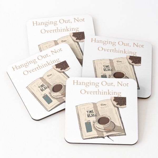 Item preview, Overthinking Pause: Escape with Book and Coffee designed and sold by GrafiShop.