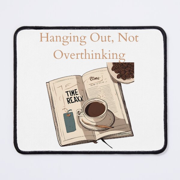 Item preview, Overthinking Pause: Escape with Book and Coffee designed and sold by GrafiShop.