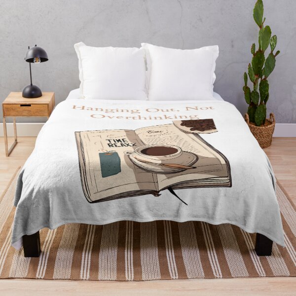 Item preview, Overthinking Pause: Escape with Book and Coffee designed and sold by GrafiShop.