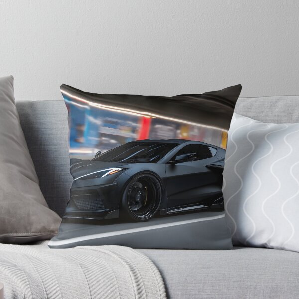 Item preview, Black Corvette E-Ray Poster – Sleek Hybrid Power III designed and sold by AutoPopStudio.