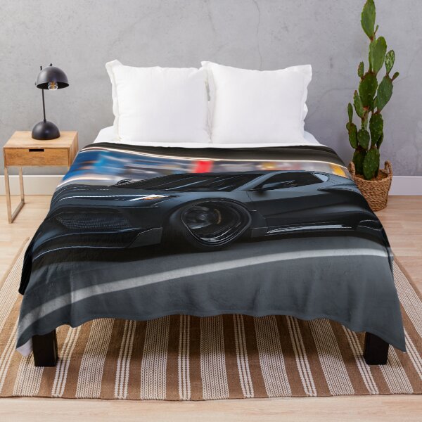 Item preview, Black Corvette E-Ray Poster – Sleek Hybrid Power III designed and sold by AutoPopStudio.