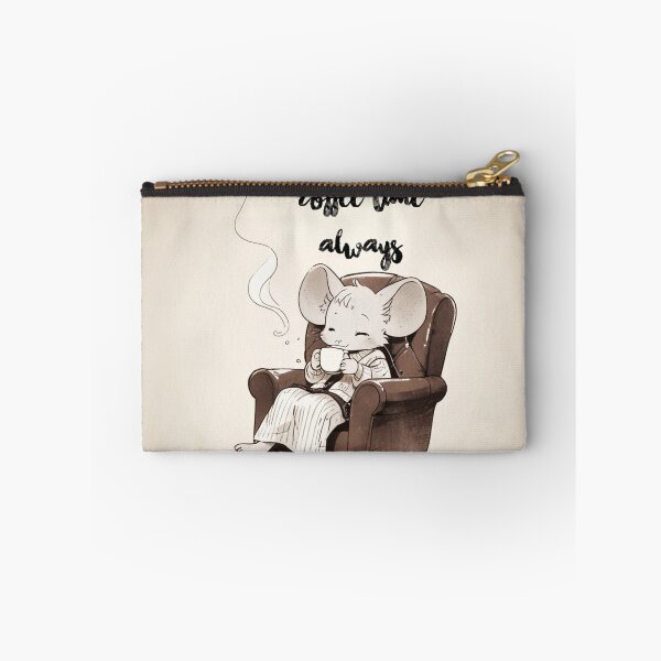 Item preview, Cute mouse Coffee Time Always designed and sold by Vintage Designs +.