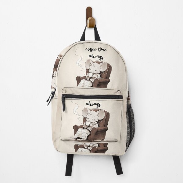 Item preview, Cute mouse Coffee Time Always designed and sold by Vintage Designs +.
