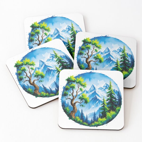 Item preview, Serene Mountain Escape: Watercolor Dream designed and sold by Dr-Kane.