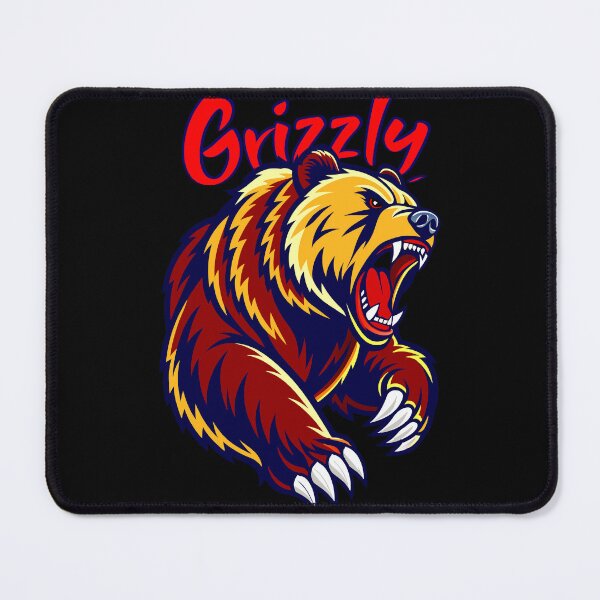 Item preview, Fierce Grizzly Bear Logo – Bold Roaring Animal Design designed and sold by VikArtStudio.