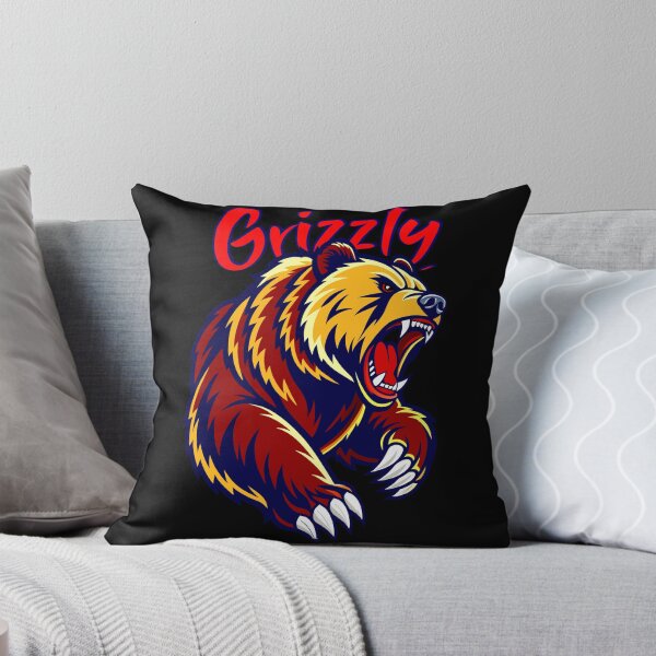 Item preview, Fierce Grizzly Bear Logo – Bold Roaring Animal Design designed and sold by VikArtStudio.