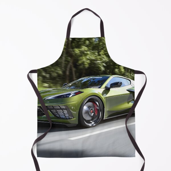 Item preview, Green Corvette E-Ray Poster – Electrified Muscle in Striking Green designed and sold by AutoPopStudio.