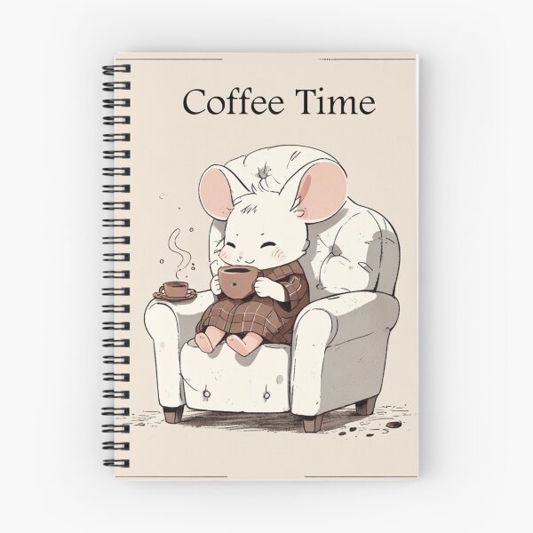 Item preview,  Cute mouse Coffee Time  designed and sold by Vintage Designs +.