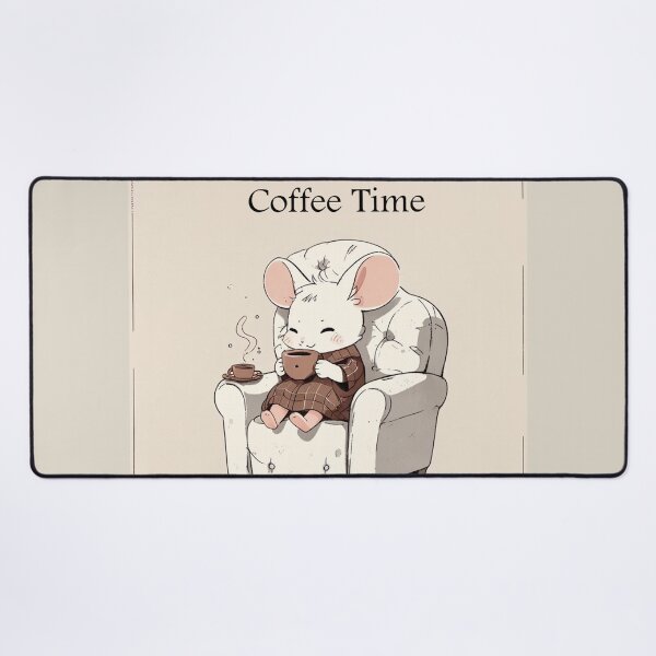 Item preview,  Cute mouse Coffee Time  designed and sold by Vintage Designs +.