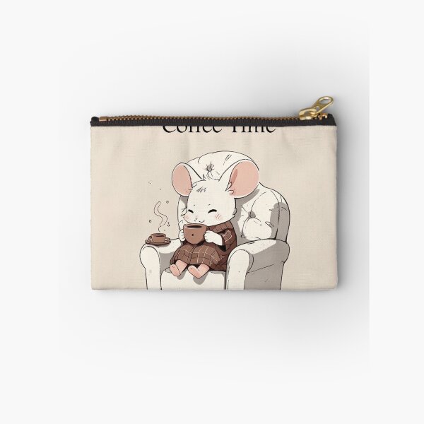 Item preview,  Cute mouse Coffee Time  designed and sold by Vintage Designs +.