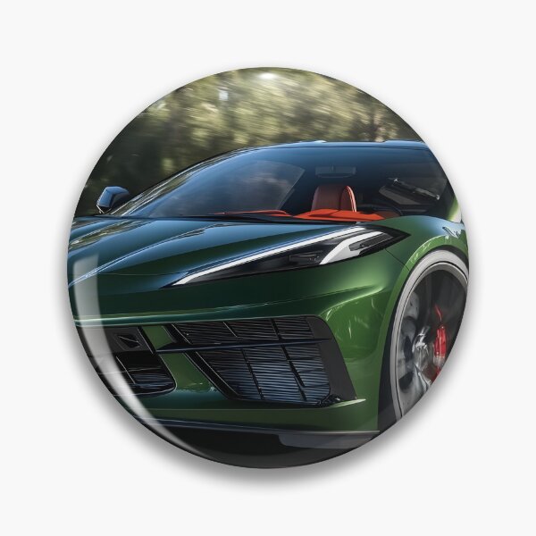 Item preview, Green Corvette E-Ray Poster – Electrified Muscle in Striking Green III designed and sold by AutoPopStudio.