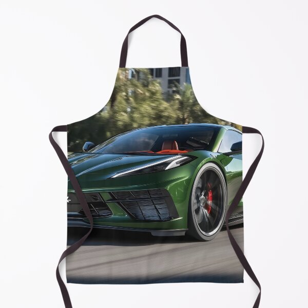 Item preview, Green Corvette E-Ray Poster – Electrified Muscle in Striking Green III designed and sold by AutoPopStudio.
