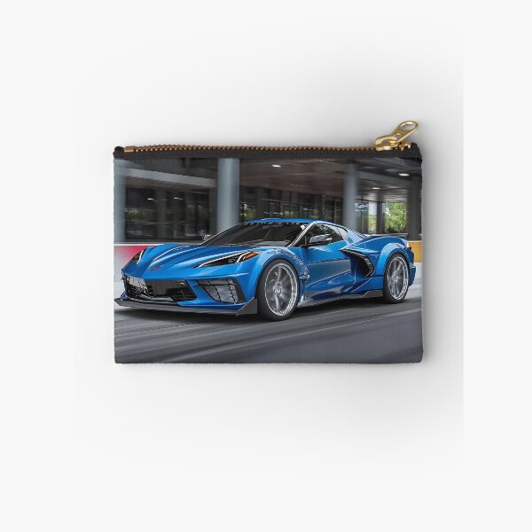 Item preview, Blue Corvette E-Ray Poster – Electrified Speed in Striking Blue II designed and sold by AutoPopStudio.