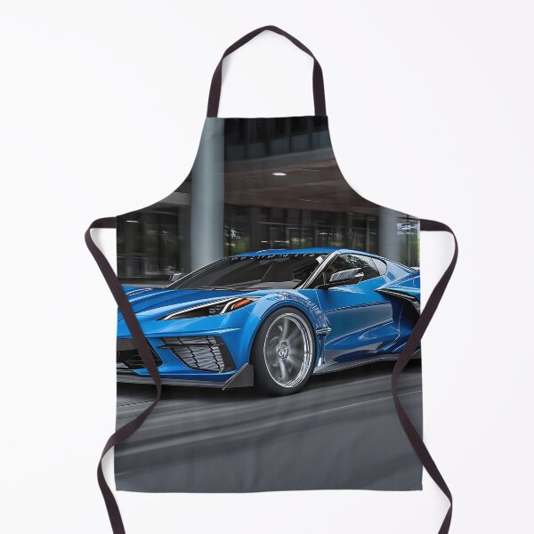 Item preview, Blue Corvette E-Ray Poster – Electrified Speed in Striking Blue II designed and sold by AutoPopStudio.