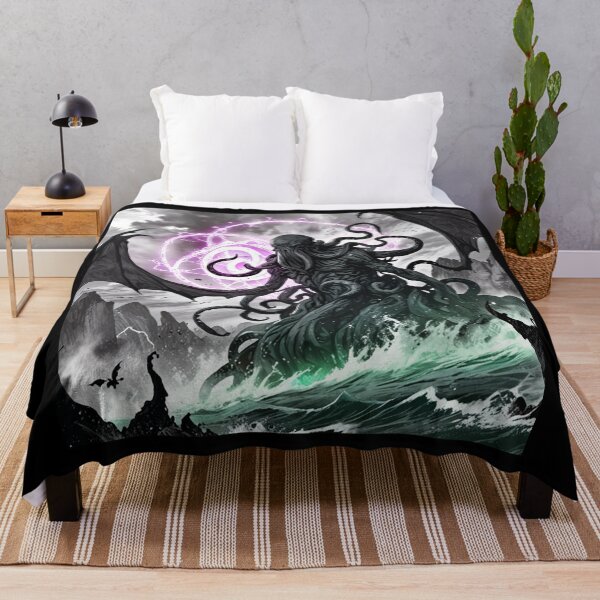 Item preview, Cthulhu the evil all seeing Eldritch Lovecraftian God Anime Manga style art designed and sold by Vintage Designs +.