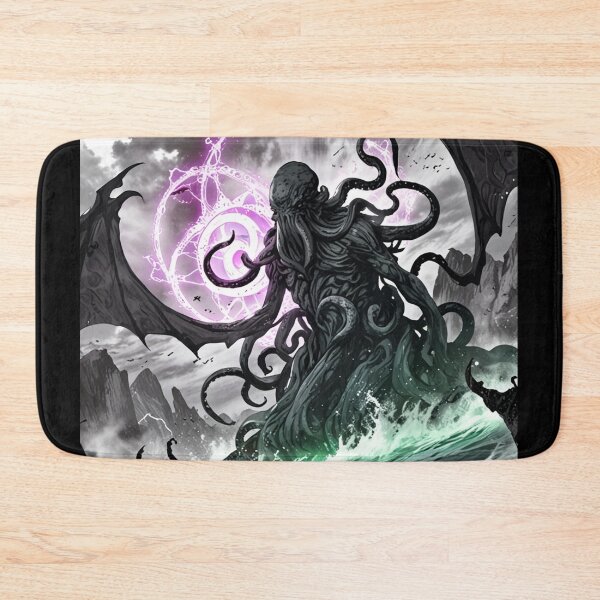 Item preview, Cthulhu the evil all seeing Eldritch Lovecraftian God Anime Manga style art designed and sold by Vintage Designs +.