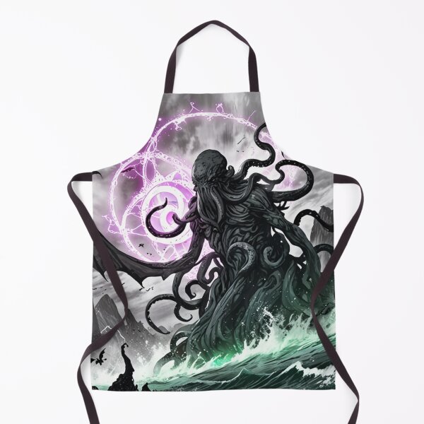 Item preview, Cthulhu the evil all seeing Eldritch Lovecraftian God Anime Manga style art designed and sold by Vintage Designs +.