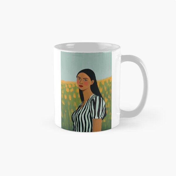 Item preview, Lost in a Sunflower Dream woman poster print  designed and sold by Arctic frame studio.