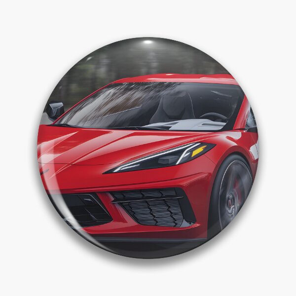 Item preview, Candy Apple Red Corvette E-Ray Poster – Electrified Performance in Stunning Red III designed and sold by AutoPopStudio.
