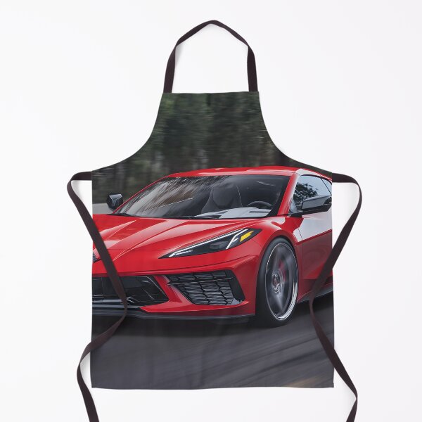 Item preview, Candy Apple Red Corvette E-Ray Poster – Electrified Performance in Stunning Red III designed and sold by AutoPopStudio.