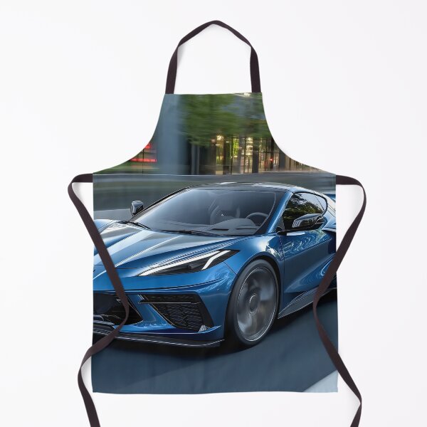 Item preview, Blue Corvette E-Ray Poster – Electrified Speed in Striking Blue III designed and sold by AutoPopStudio.