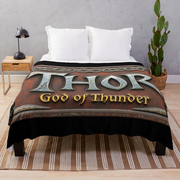 Item preview, Thor God of Thunder nameplate rustic sign design designed and sold by Vintage Designs +.