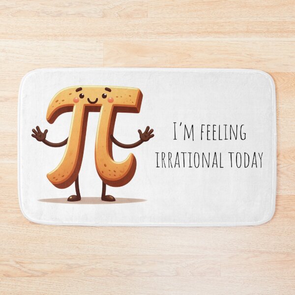 Item preview, Pi - I'm feeling irrational today - Maths humour designed and sold by DoingMaths.