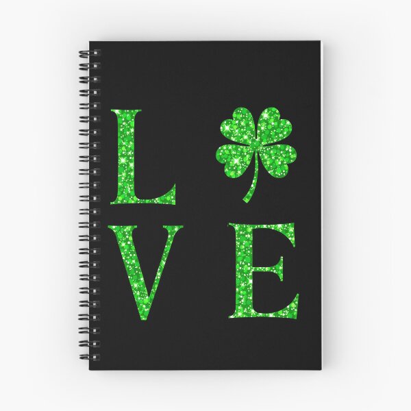 Item preview, Glitter Shamrock LOVE – St. Patrick’s Day Lucky Clover designed and sold by svarupa.