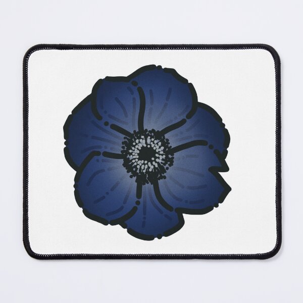 Item preview, Dark Blue Flower Simple Drawing designed and sold by AveryZi.
