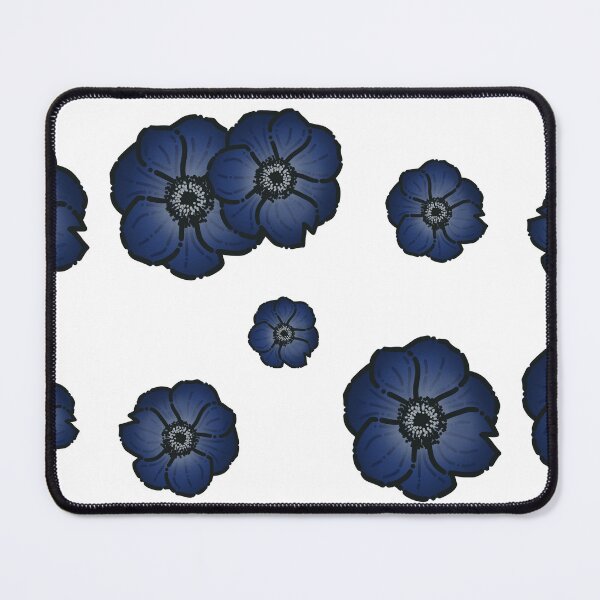 Item preview, Dark Blue Flowers Simple Drawing designed and sold by AveryZi.