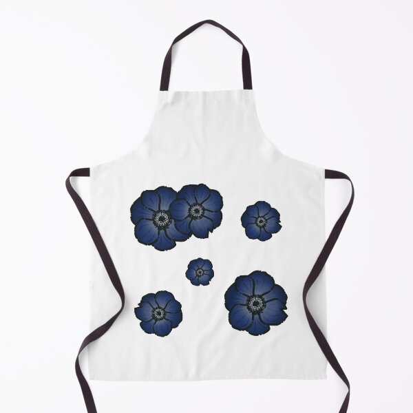 Item preview, Dark Blue Flowers Simple Drawing designed and sold by AveryZi.