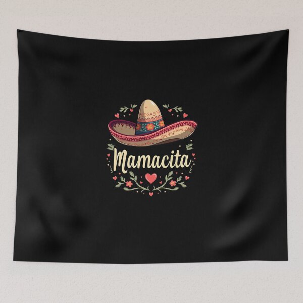 Item preview, Mamacita Sombrero Floral Design designed and sold by ThreadsInfinite.