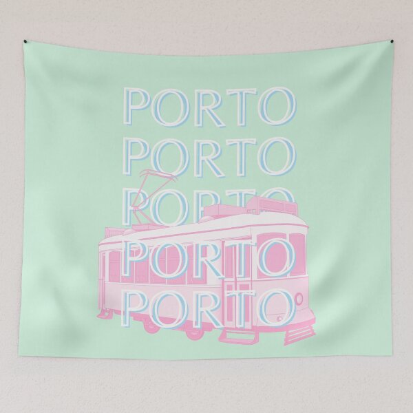 Item preview, Porto Travel Art, Portugal Travel Art, Pastel, Minimalist designed and sold by Magic Love Art Print.