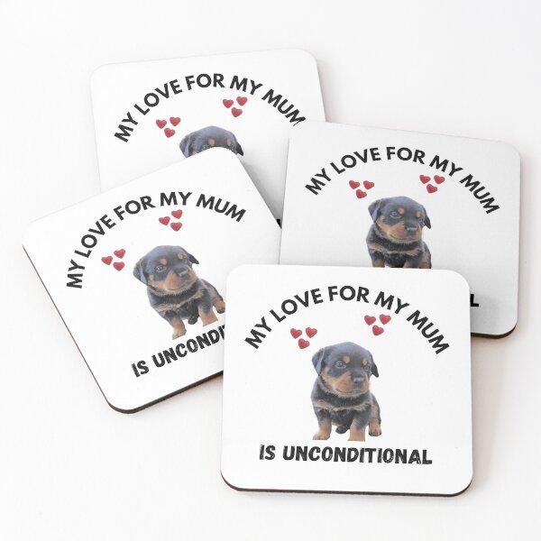 Aperçu de l'œuvre Chiot Rottweiler - Amour de chiot, Chiens créée et vendue par MasonsTshirts.