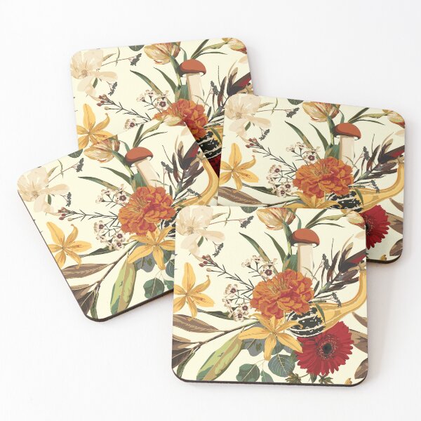 Item preview, Autumn flowers, herbs and mushrooms seamless pattern. designed and sold by MatyKotiv.