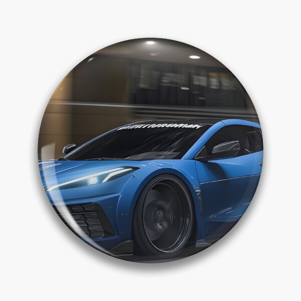 Item preview, Blue Corvette E-Ray Poster – Electrified Speed in Striking Blue IV designed and sold by AutoPopStudio.
