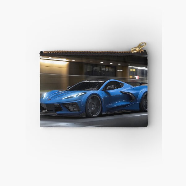Item preview, Blue Corvette E-Ray Poster – Electrified Speed in Striking Blue IV designed and sold by AutoPopStudio.