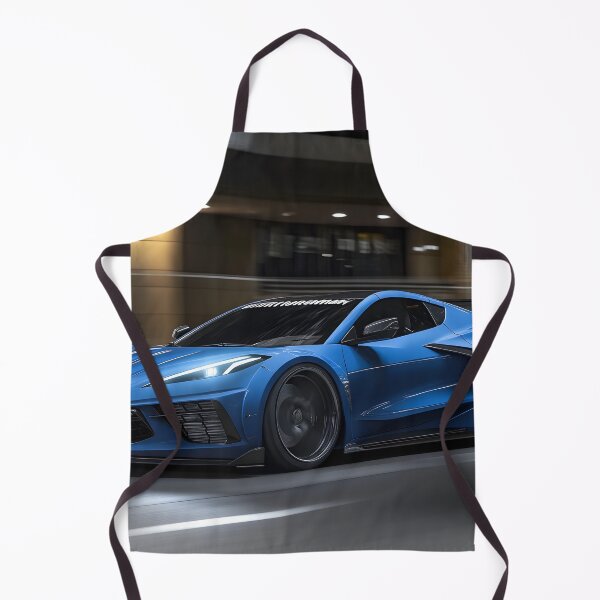 Item preview, Blue Corvette E-Ray Poster – Electrified Speed in Striking Blue IV designed and sold by AutoPopStudio.