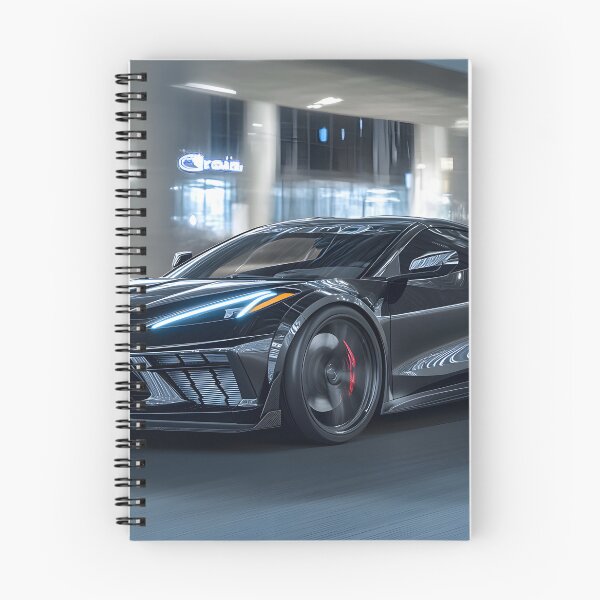 Item preview, Black Corvette E-Ray Poster – Sleek Hybrid Power IV designed and sold by AutoPopStudio.