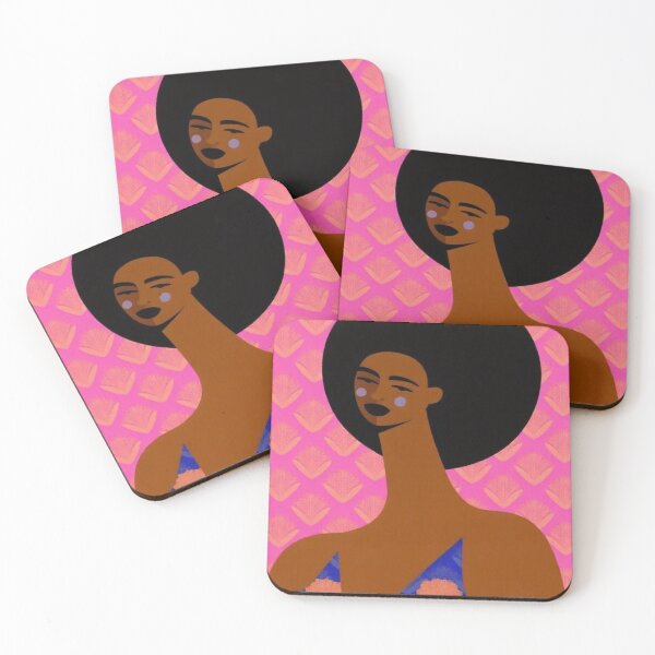Item preview, Afro woman Boho style art work  designed and sold by Arctic frame studio.