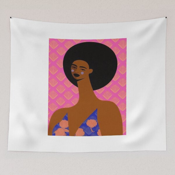 Item preview, Afro woman Boho style art work  designed and sold by Arctic frame studio.