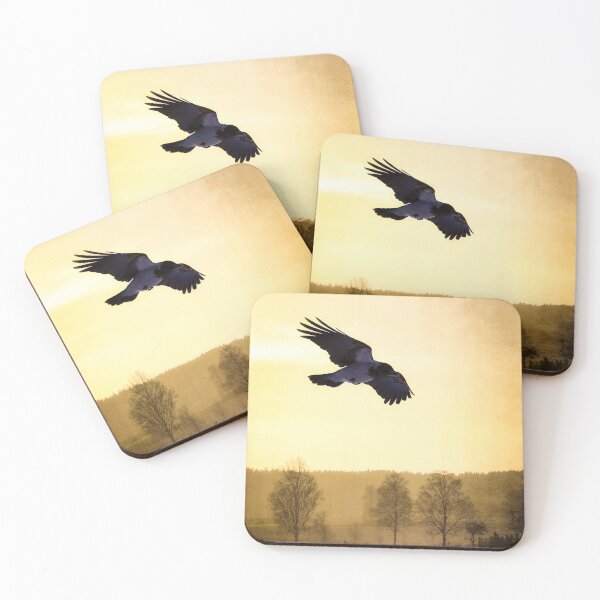Item preview, Hooded Crow in Golden Hour Flight designed and sold by Taina Sohlman.
